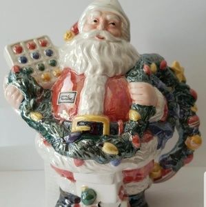 Vintage Santa Pitcher hand painted Christmas Holid